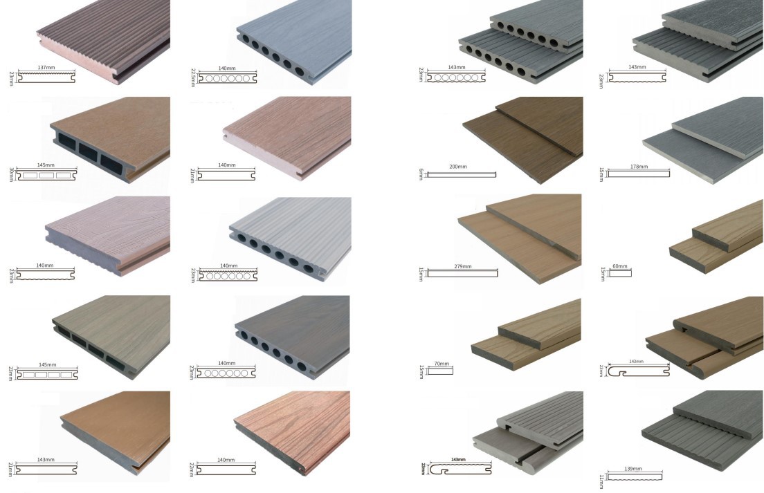 wpc decking Styles wpc decking Styles