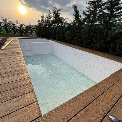 3D Embossed WPC Decking Application Scenarios 1 3D Embossed WPC Decking Application Scenarios 1