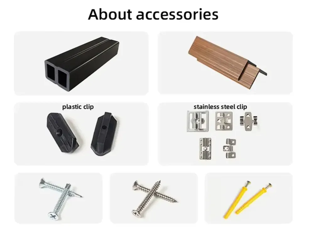 Interlocking WPC Decking Accessories Interlocking WPC Decking Accessories