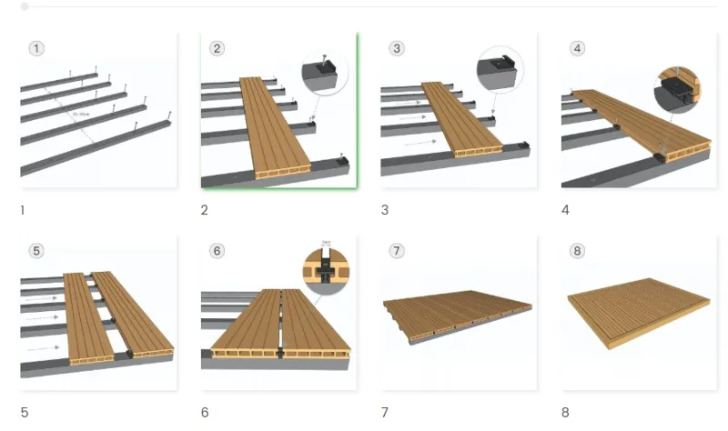WPC decking-installation WPC decking-installation